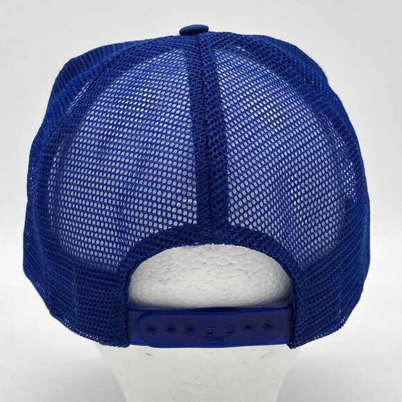 Vintage Bill Elliott NASCAR Coors Snapback Trucker Hat Cap Blue Adjustable Mesh - Picture 7 of 9